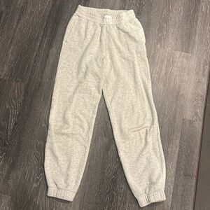 Hollister light grey sweats. Cuffed bottoms and pockets.